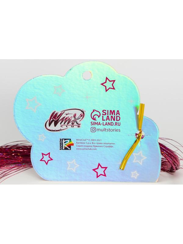 Прядь для волос блестящая розовая 