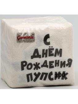 Салфетки бумажные однослойные Гармония цвета 