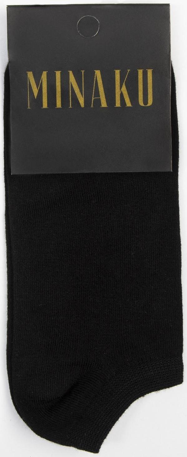 Носки мужские укороченные MINAKU: Premium цвет чёрный, размер 40-41 (27 см)