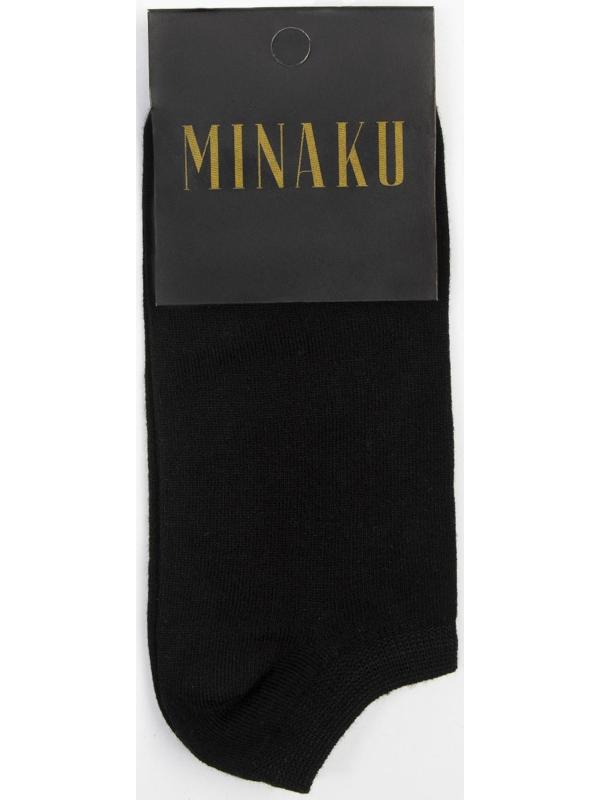 Носки мужские укороченные MINAKU: Premium цвет чёрный, размер 40-41 (27 см)