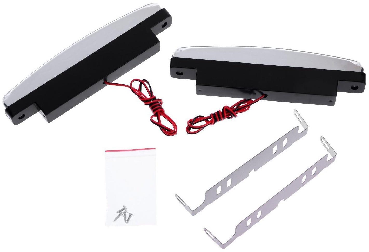 Дневные ходовые огни DRL-L8 3528 SMD, пластиковый корпус, 8 диодов