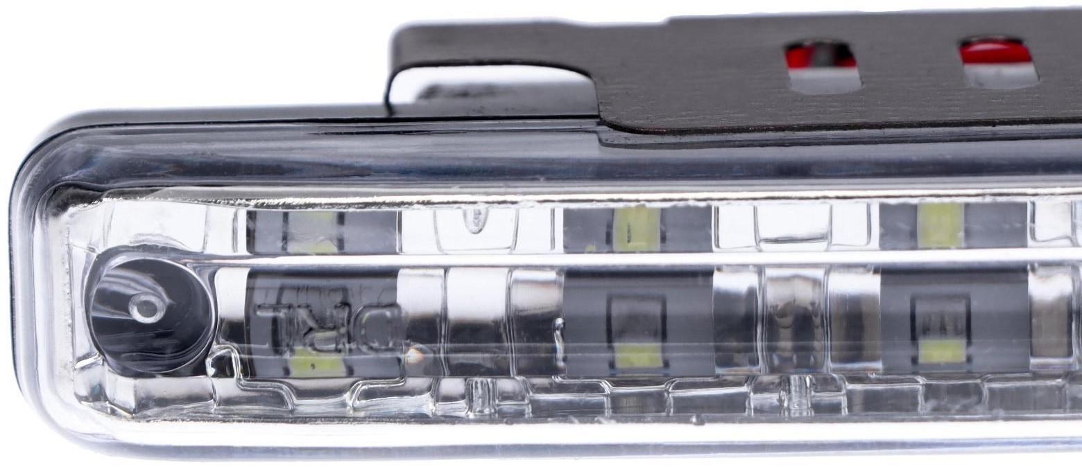 Дневные ходовые огни DRL-L8 3528 SMD, пластиковый корпус, 8 диодов