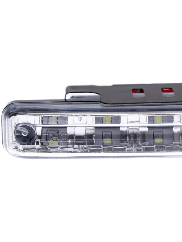 Дневные ходовые огни DRL-L8 3528 SMD, пластиковый корпус, 8 диодов