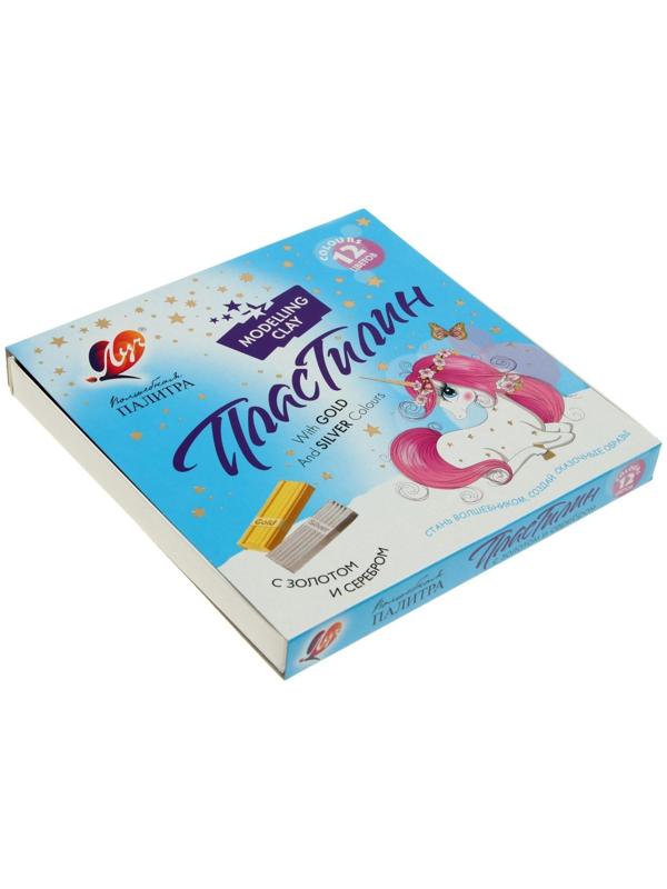 Пластилин 12 цветов, 230 г 