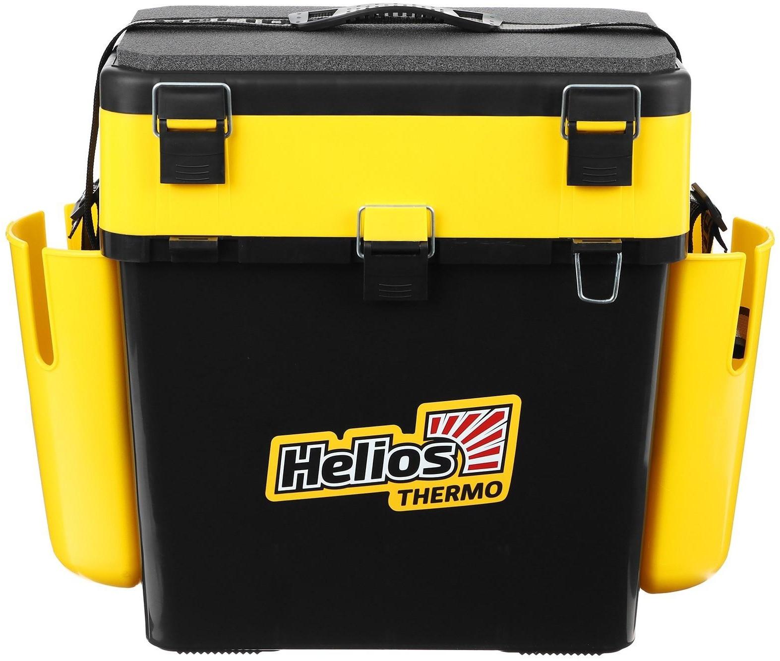 Ящик Helios FishBox Thermo с термоконтейнером (19л/8,5л), цвет чёрный-жёлтый (T-FB-T-19-8-BY)