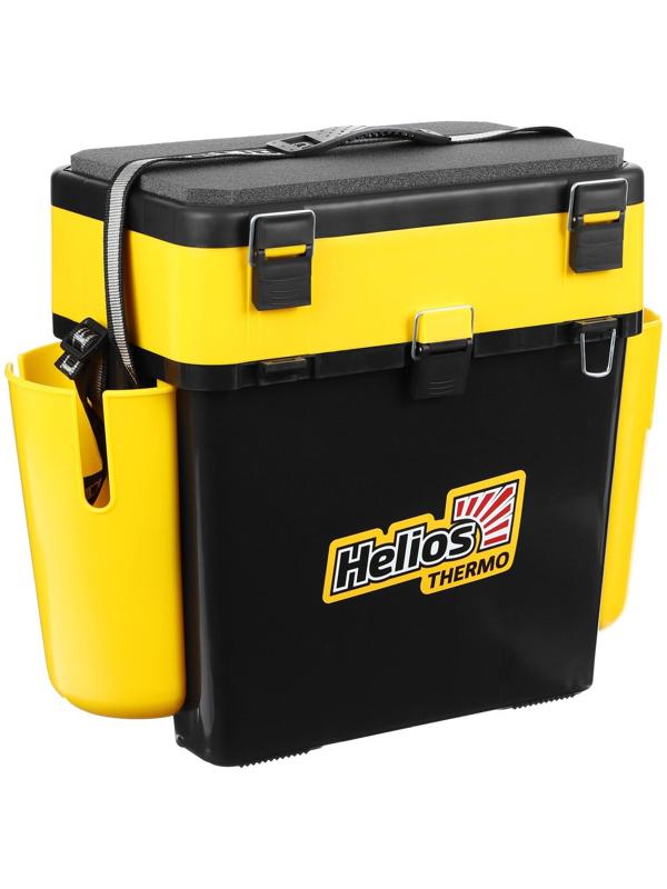 Ящик Helios FishBox Thermo с термоконтейнером (19л/8,5л), цвет чёрный-жёлтый (T-FB-T-19-8-BY)