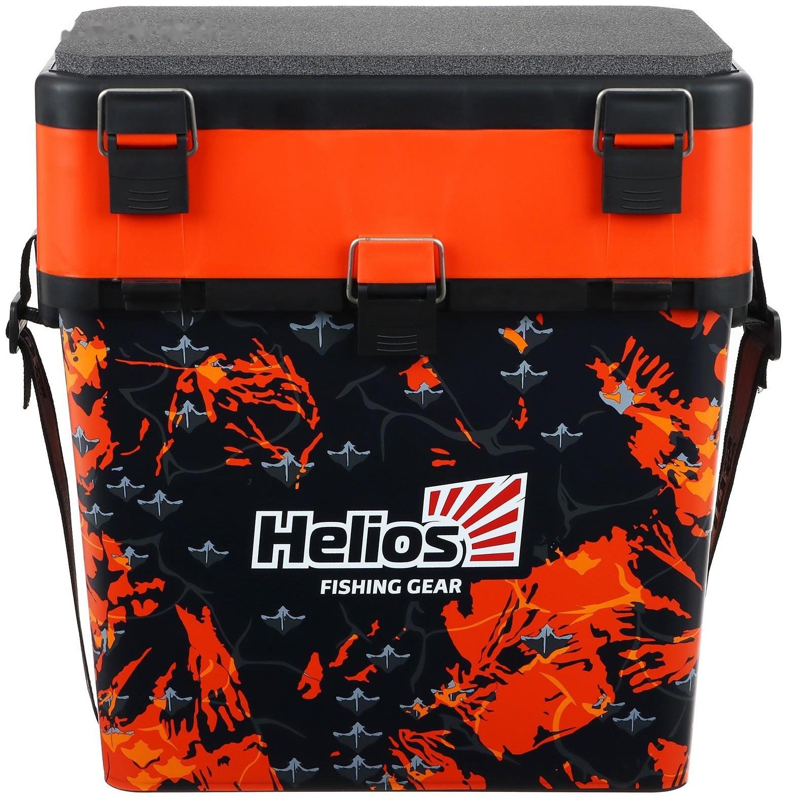 Ящик рыболовный зимний Helios SHARK, цвет оранжевый (HS-IB-19-SHO-1)