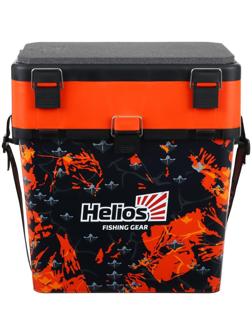 Ящик рыболовный зимний Helios SHARK, цвет оранжевый (HS-IB-19-SHO-1)