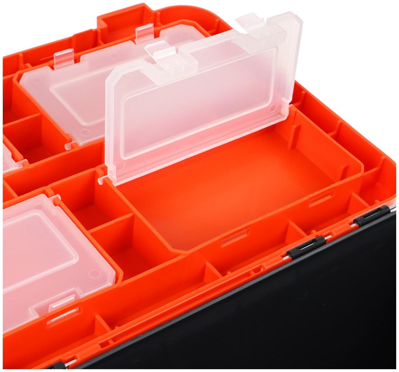 Ящик рыболовный зимний Helios SHARK, цвет оранжевый (HS-IB-19-SHO)