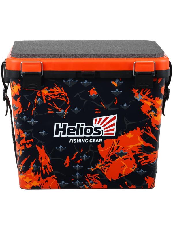 Ящик рыболовный зимний Helios SHARK, цвет оранжевый (HS-IB-19-SHO)