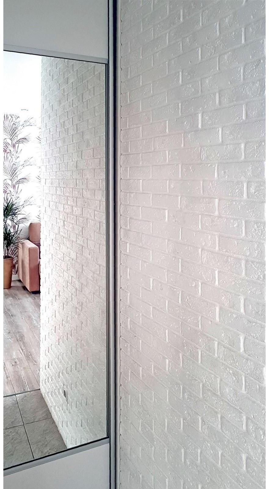 Гипсовая плитка «Барселона», усиленная, 1 кв м, 90 шт, цвет белый