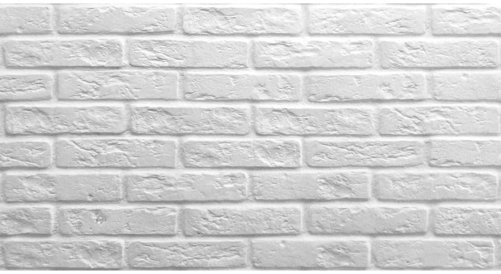 Гипсовая плитка «Барселона», усиленная, 1 кв м, 90 шт, цвет белый