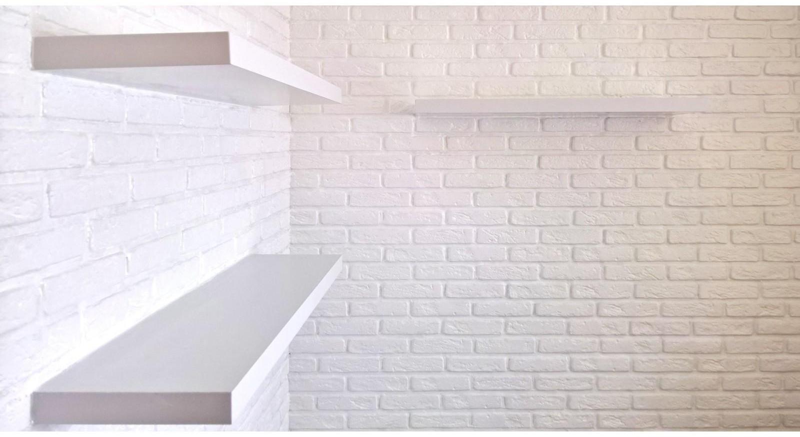 Гипсовая плитка «Барселона», усиленная, 1 кв м, 90 шт, цвет белый