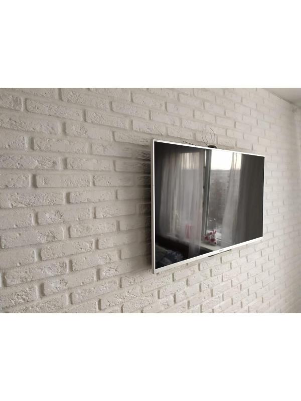 Гипсовая плитка «Барселона», усиленная, 1 кв м, 90 шт, цвет белый