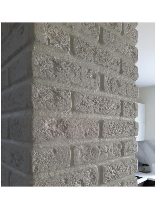 Гипсовая плитка «Барселона», усиленная, 1 кв м, 90 шт, цвет белый