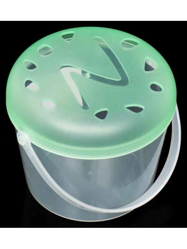 Переноска для животных, 9 х 7 см, зелёная