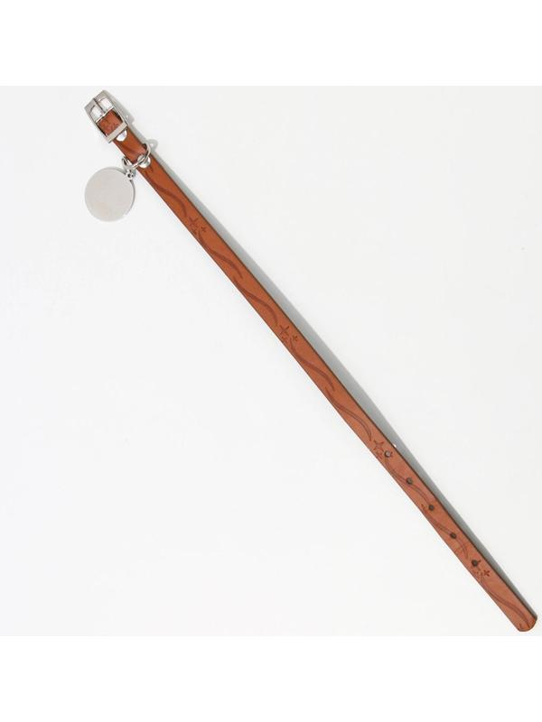 Ошейник с подвесом MAGIC CAT 31x1 см, коричневый