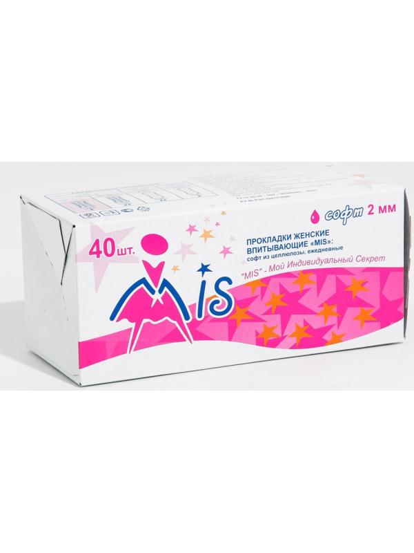 Прокладки ежедневные «Mis» целлюлоза Soft 40 шт.