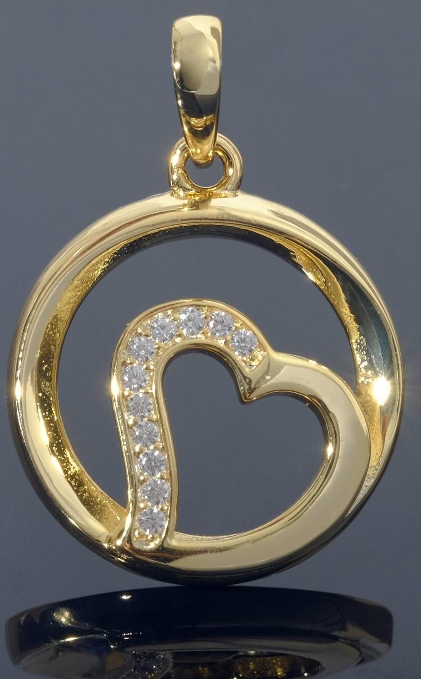 Подвеска родированная 