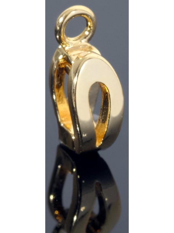 Держатель для кулона родированный 