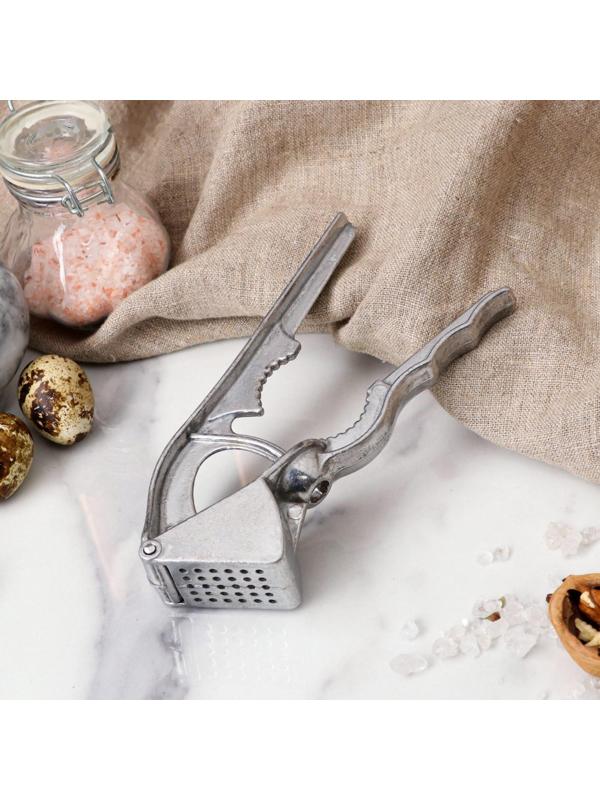 Пресс для чеснока алюминиевый, премиум 