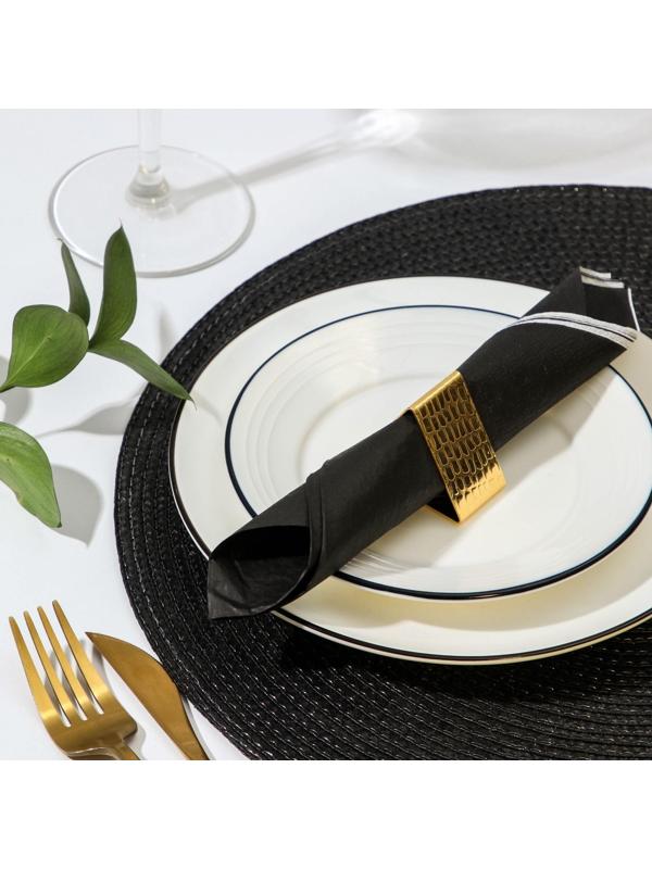 Кольцо для салфетки Noble, 4,5×4,2×2,5 см, цвет золотой