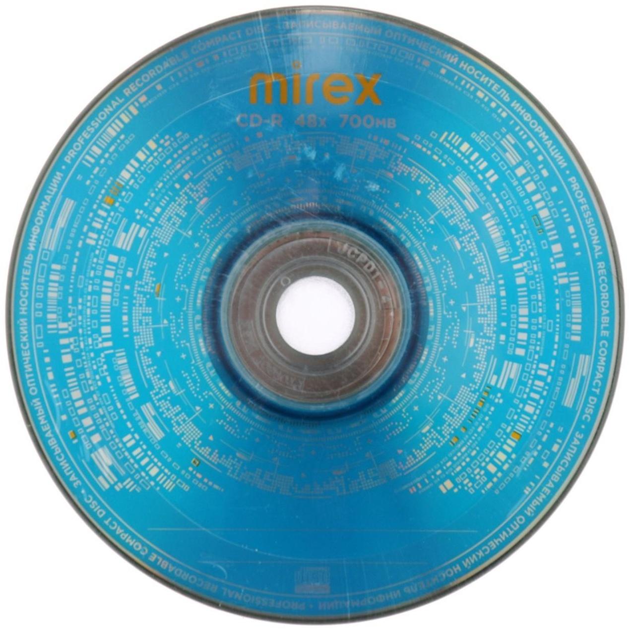 Диск CD-R Mirex Standard 50, 48x, 700 Мб, шт