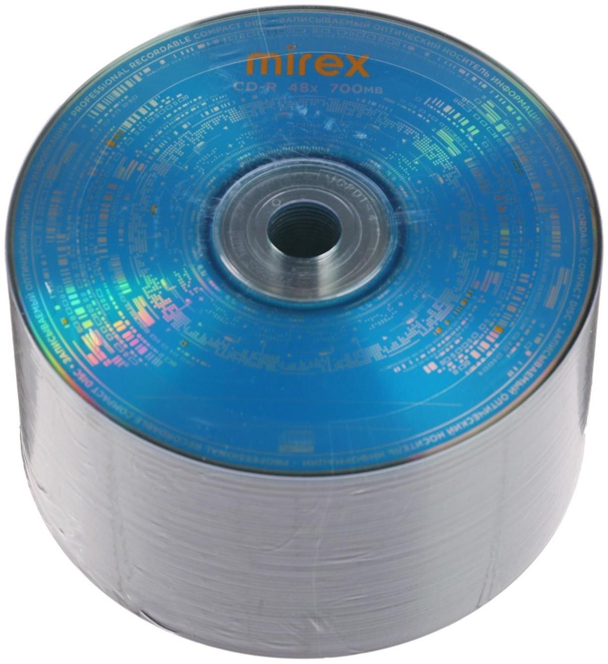 Диск CD-R Mirex Standard 50, 48x, 700 Мб, шт