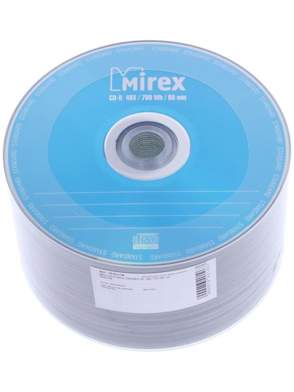 Диск CD-R Mirex Standard 50, 48x, 700 Мб, шт