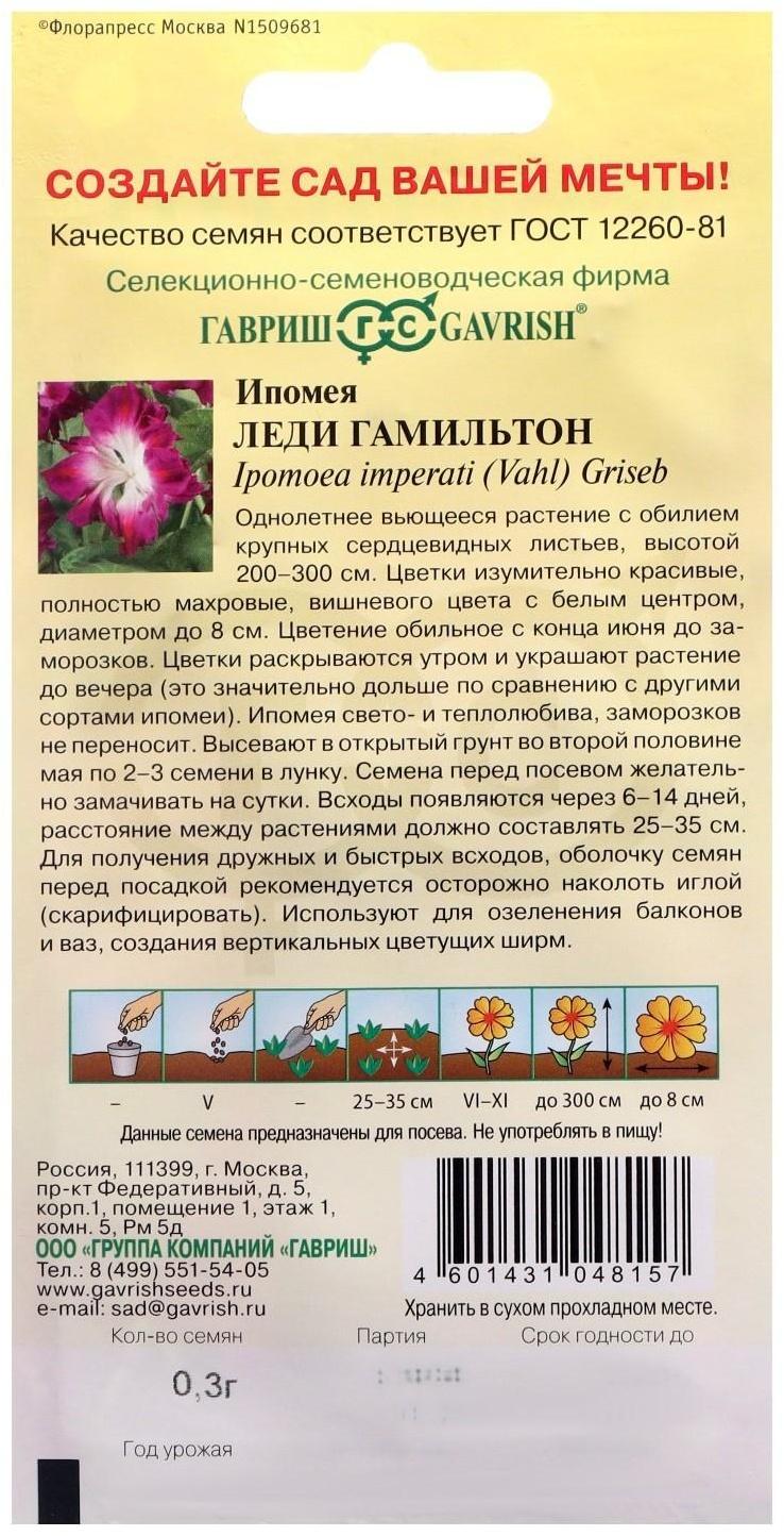 Семена цветов Ипомея махровая 