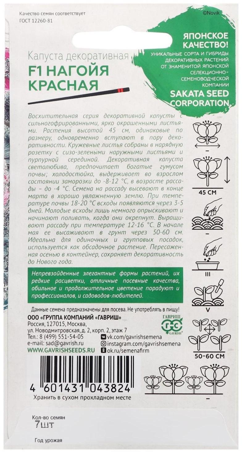 Семена цветов Капуста декоративная 