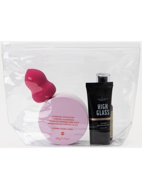 Косметичка с застежкой зип-лок, цвет прозрачный