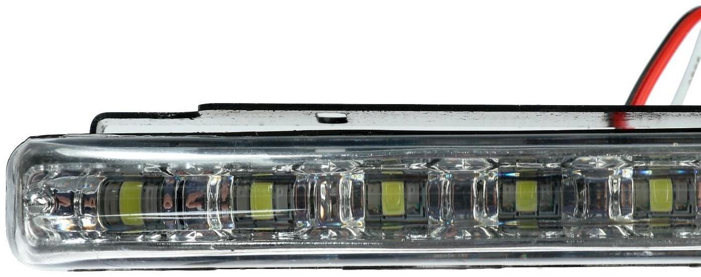 Дневные ходовые огни 8 SMD с режимом поворотника, 12 В, 2 шт