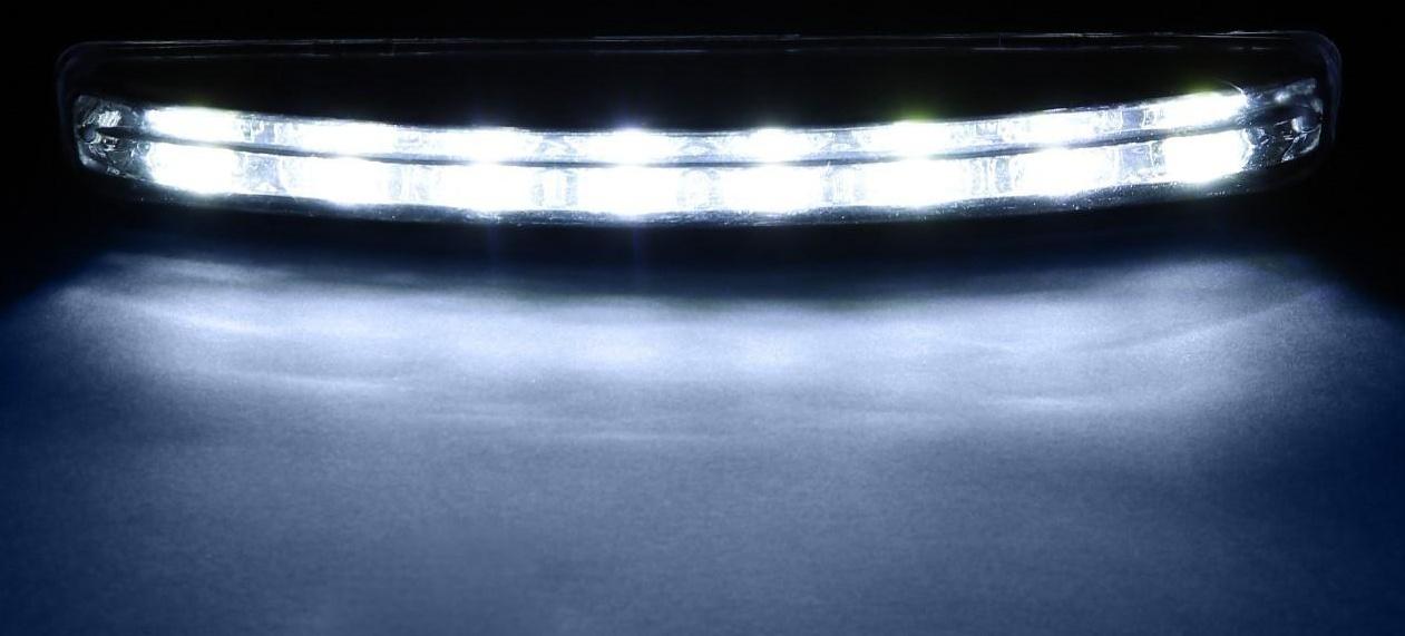 Дневные ходовые огни 8 SMD с режимом поворотника, 12 В, 2 шт