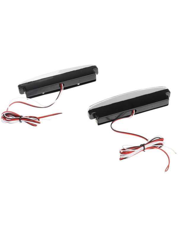 Дневные ходовые огни 8 SMD с режимом поворотника, 12 В, 2 шт