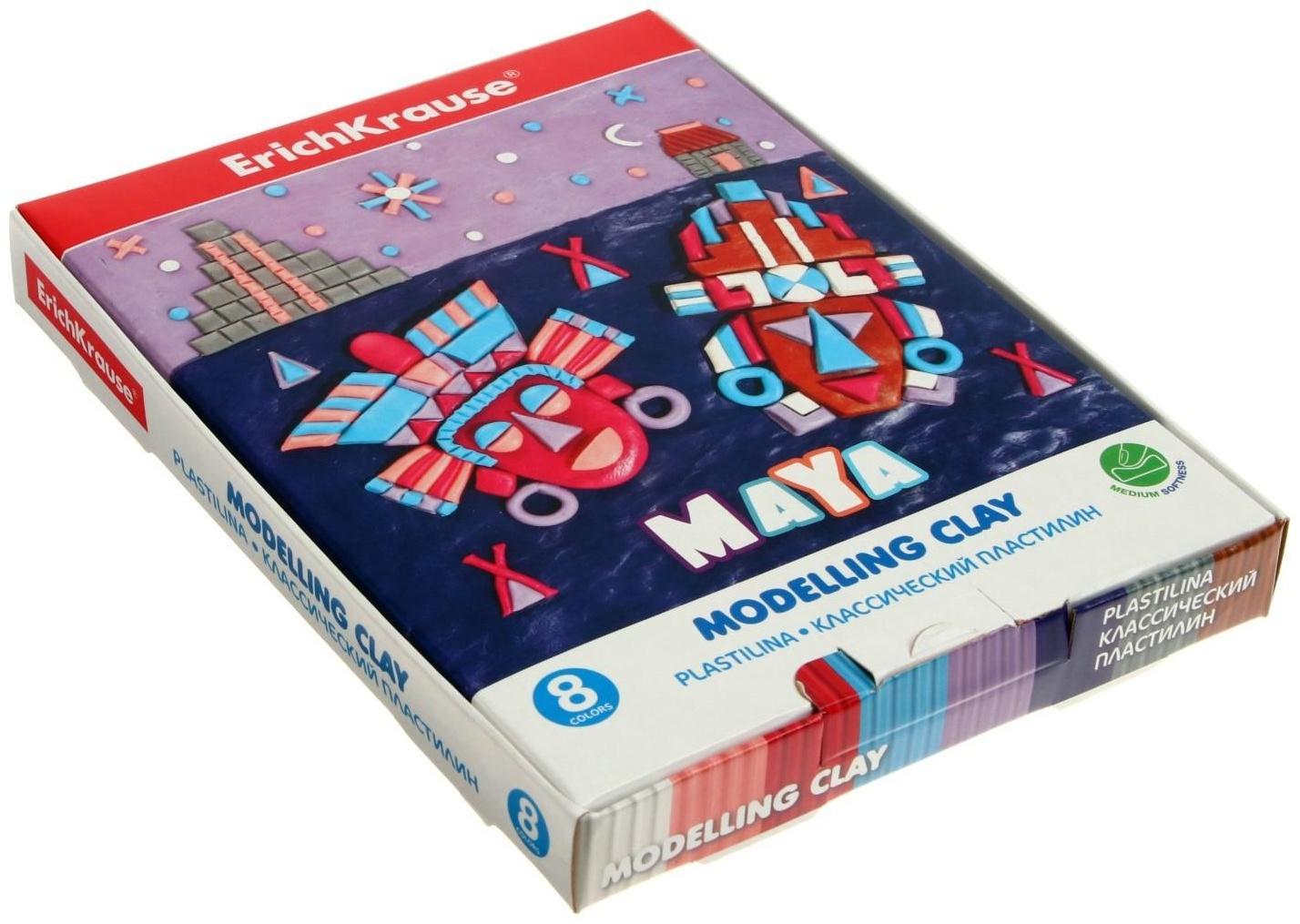 Пластилин 8 цветов, 144 г, ErichKrause 
