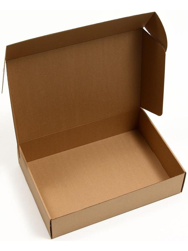 Коробка самосборная, бурая, 36,5 х 25,5 х 9 см