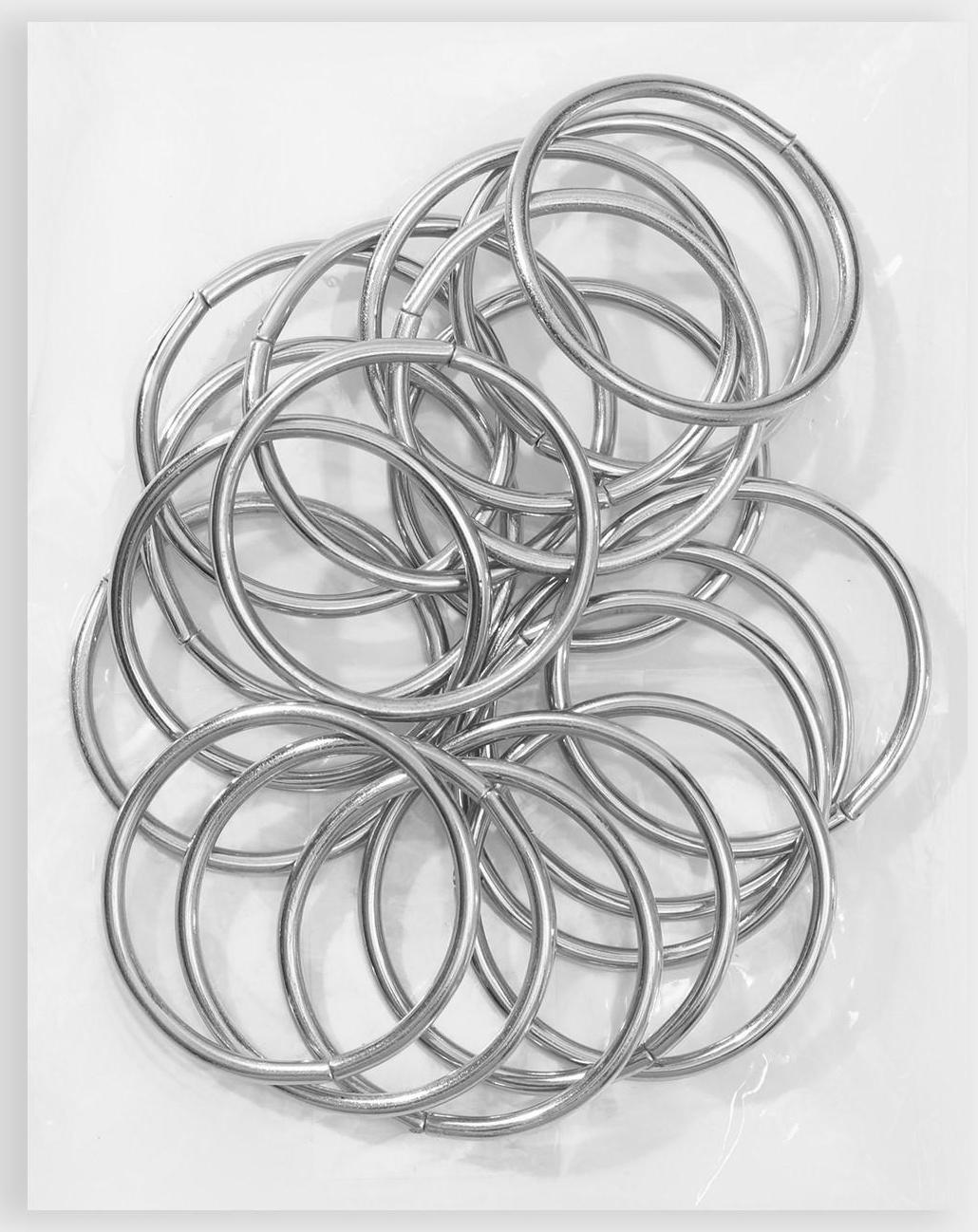 Кольцо для сумок, d = 40 мм, толщина - 3 мм, цвет никель