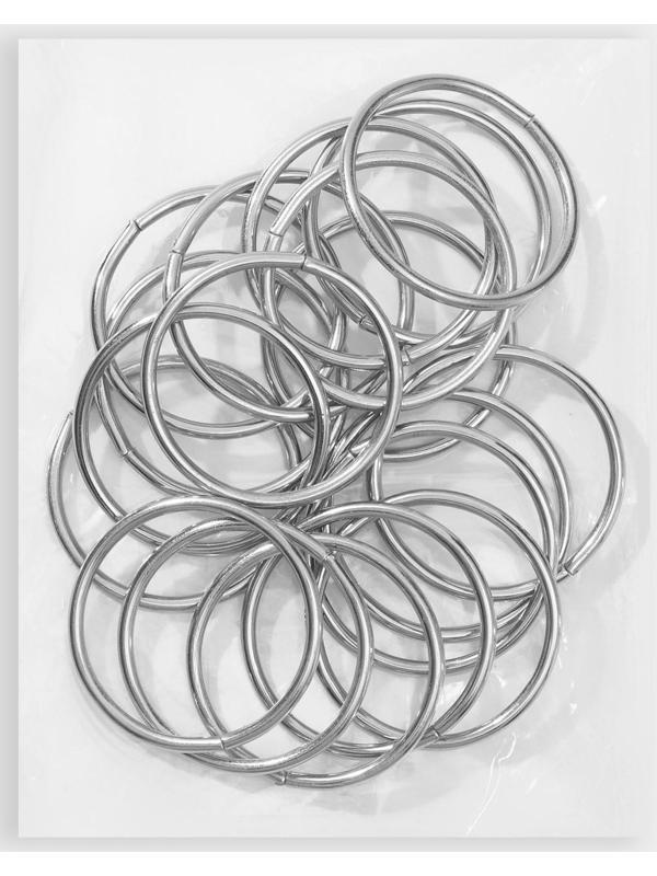 Кольцо для сумок, d = 40 мм, толщина - 3 мм, цвет никель