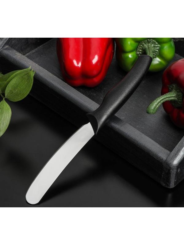 Нож Доляна «Грайм» для масла, лезвие 7,5 см, цвет чёрный