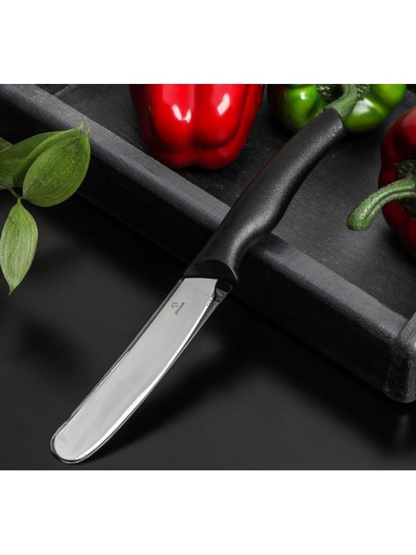 Нож Доляна «Грайм» для масла, лезвие 7,5 см, цвет чёрный