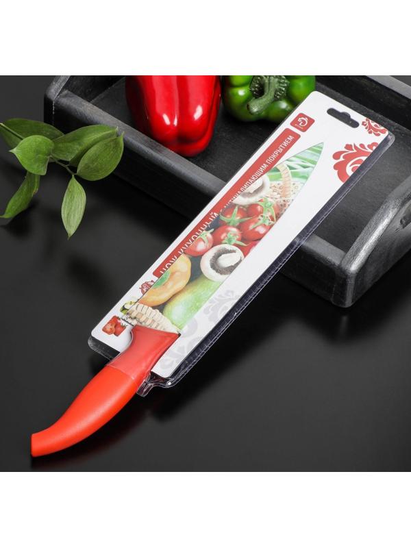 Нож с антиналипающим покрытием Доляна «Урожай» шеф, лезвие 20 см