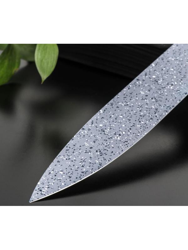 Нож с антиналипающим покрытием Доляна «Гранит», шеф, лезвие 20 см