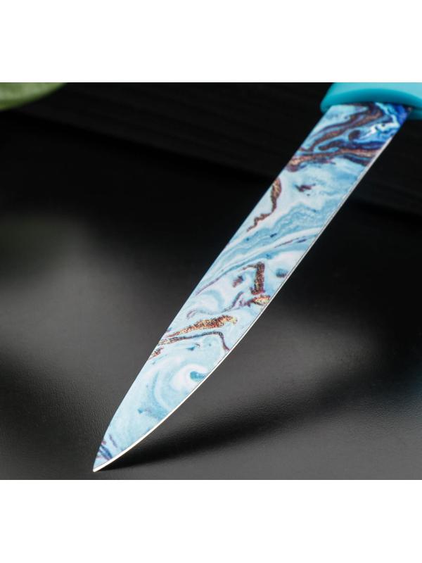 Нож с антиналипающим покрытием Доляна «Эпоксид», универсальный, лезвие 12,5 см