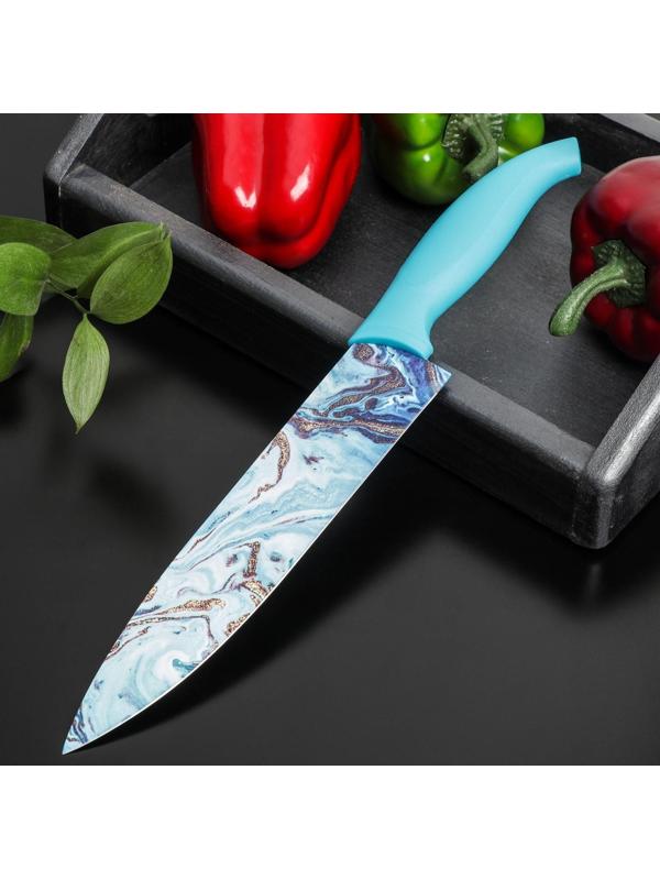 Нож с антиналипающим покрытием Доляна «Эпоксид», шеф, лезвие 20 см