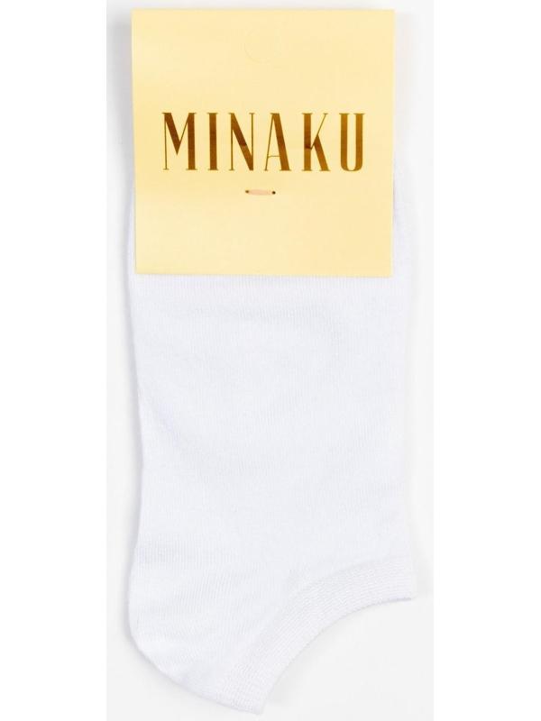 Носки мужские укороченные MINAKU: Premium цвет белый, размер 42-43 (29 см)