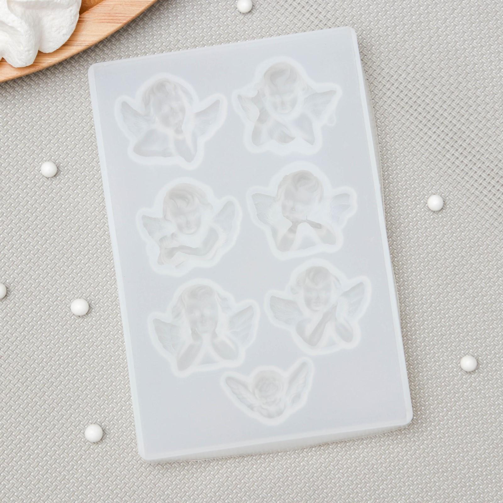 Молд «Ангелочки», 12,5×8,5×1,5 см, ячейка 3×3,5 см