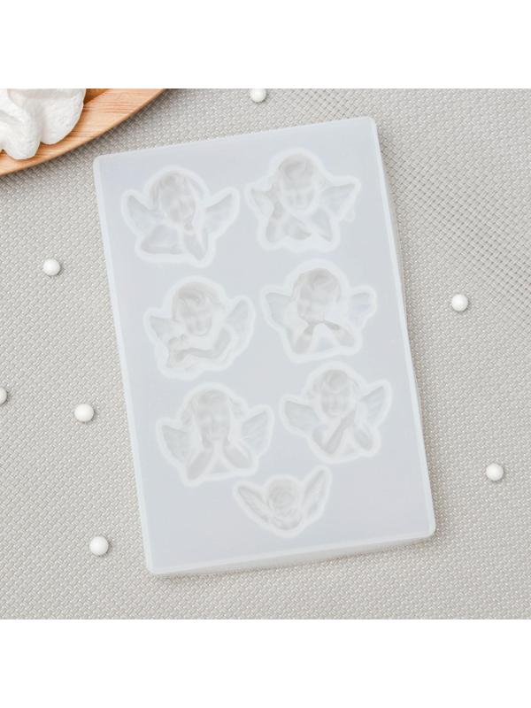 Молд «Ангелочки», 12,5×8,5×1,5 см, ячейка 3×3,5 см