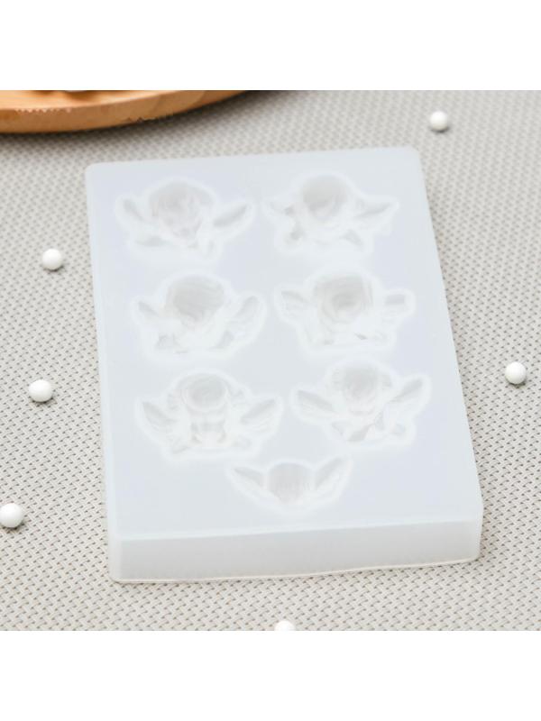 Молд «Ангелочки», 12,5×8,5×1,5 см, ячейка 3×3,5 см