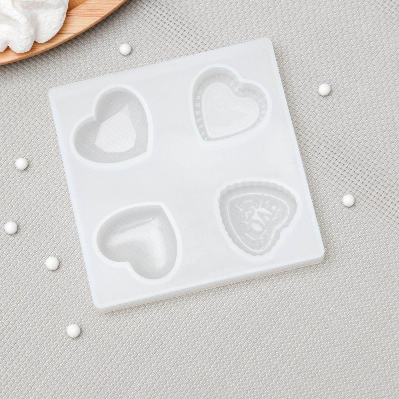 Молд «Верность», 9,5×9,5×1 см, ячейка 3,5×3,5 см